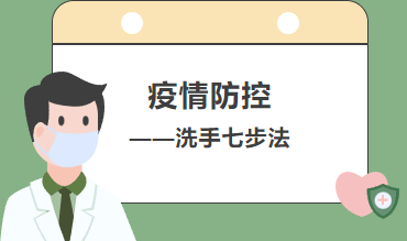 【健康科普】| 疫情防控之正确洗手七步法